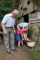 Mletje žita v Žagerskem mlinu